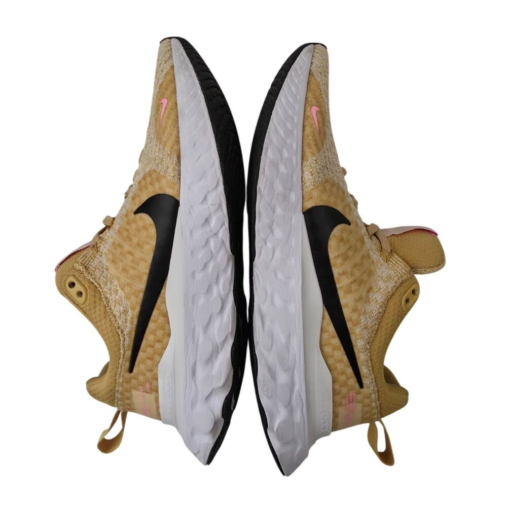 Nike React Infinity Run Flyknit 3 Wheat Gold Running Shoes Women's Size 8.5 - Picture 5 of 10